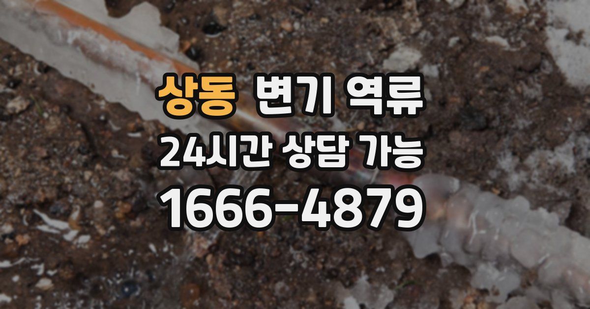 상동 변기 역류