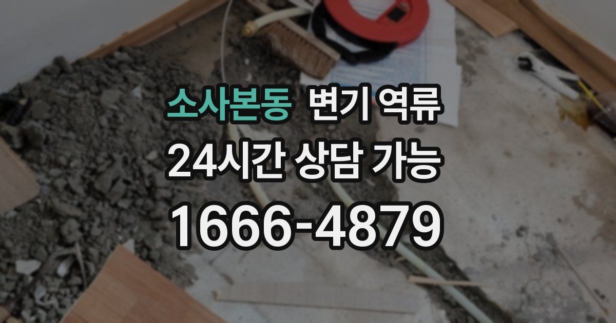 소사본동 변기 역류