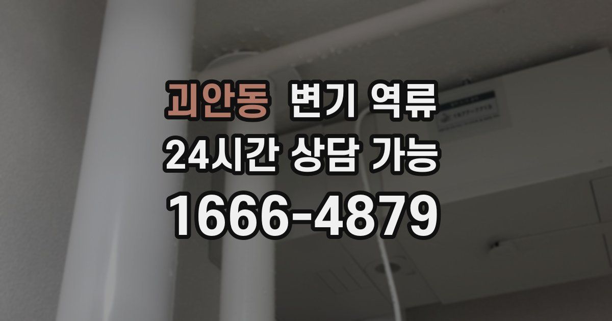 괴안동 변기 역류