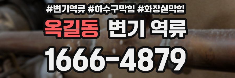 옥길동 변기 역류