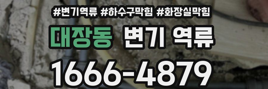 대장동 변기 역류