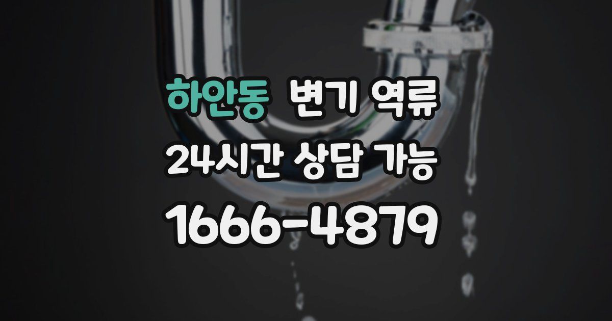 하안동 변기 역류
