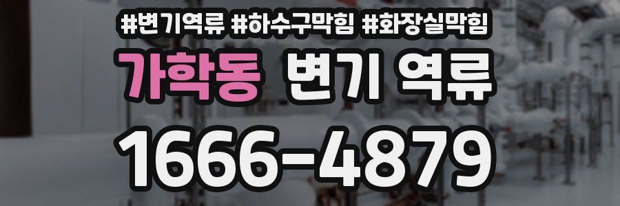 가학동 변기 역류