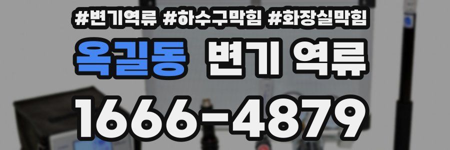 옥길동 변기 역류