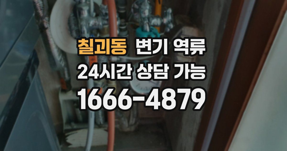 칠괴동 변기 역류