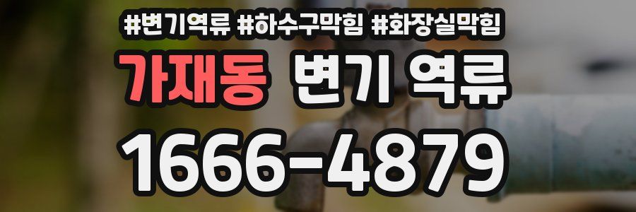 가재동 변기 역류