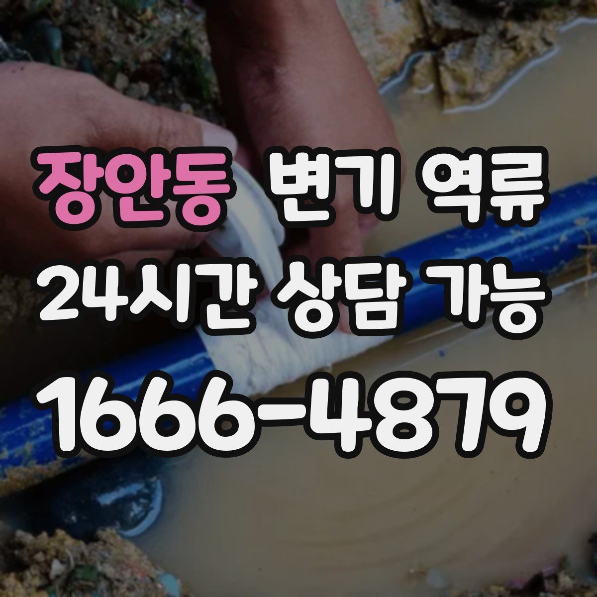 장안동 변기 역류 여러 사람이 쓰는 화장실에서 재발 방지 안내물티슈/위생용품 투입 금지,