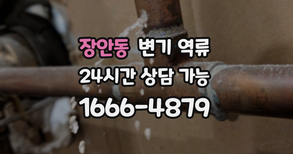 장안동 변기 역류