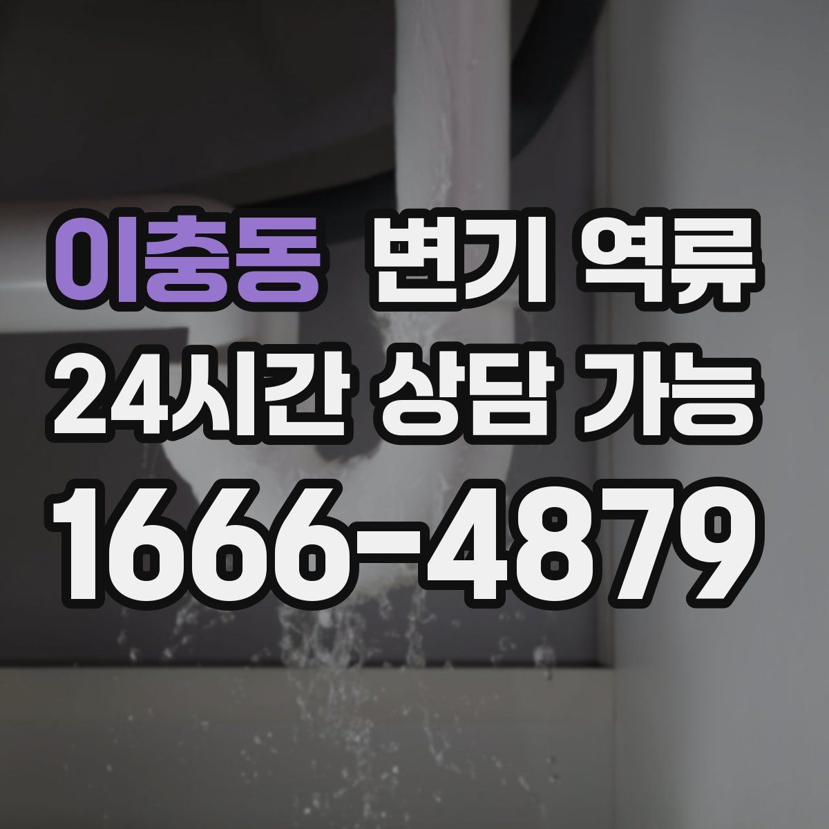 이충동 변기 역류