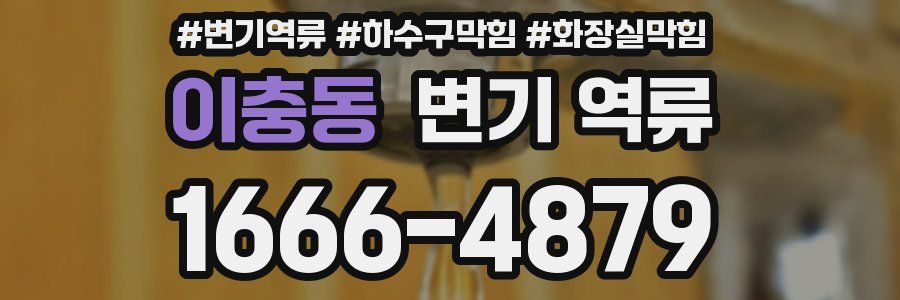 이충동 변기 역류