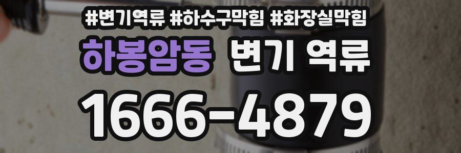 하봉암동 변기 역류