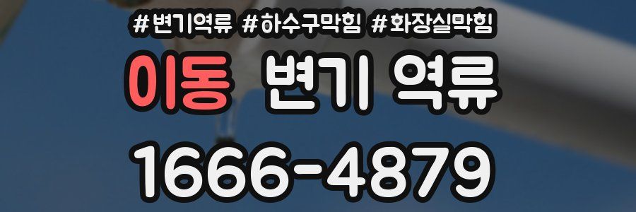 이동 변기 역류