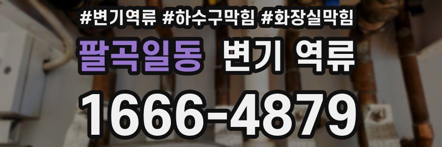 팔곡일동 변기 역류