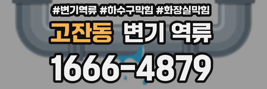 고잔동 변기 역류