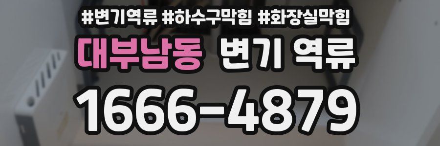 대부남동 변기 역류