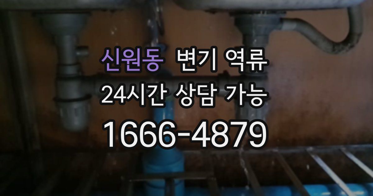 신원동 변기 역류
