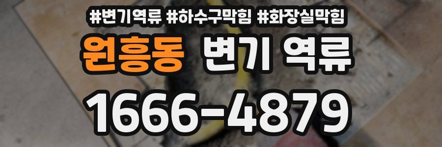 원흥동 변기 역류
