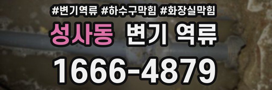성사동 변기 역류