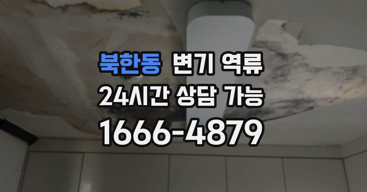 북한동 변기 역류