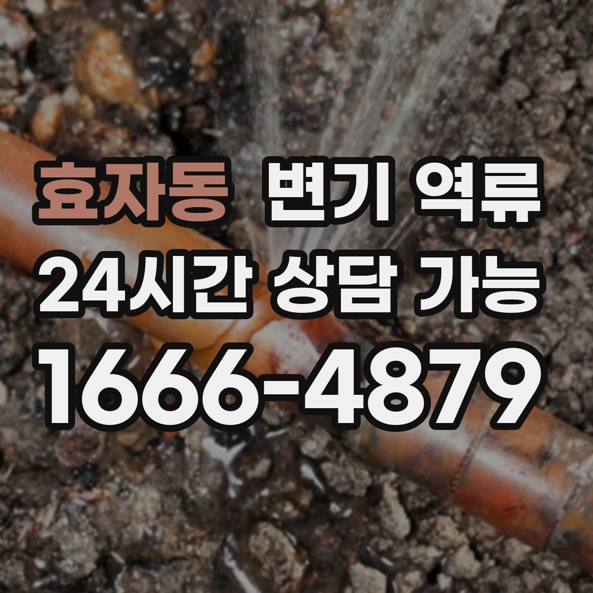 효자동 변기 역류 관리사무소에 먼저 알려야 하는 경우