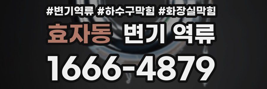 효자동 변기 역류