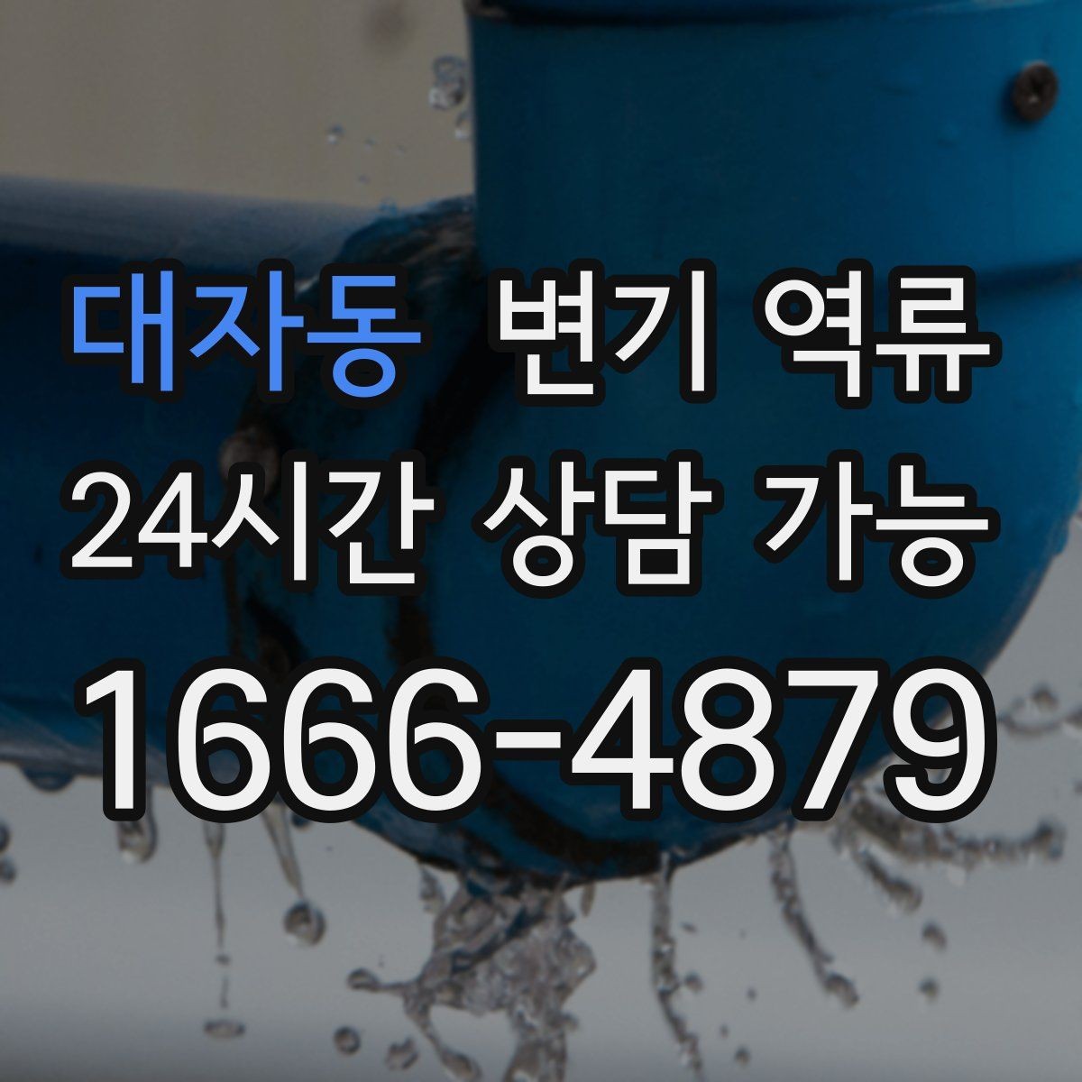 대자동 변기 역류 공용 오수관이 막히면 왜 우리 집으로 올라올까