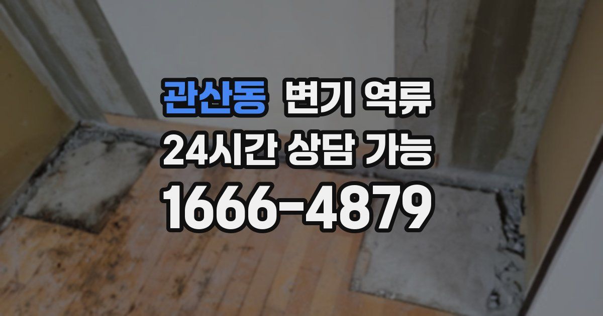 관산동 변기 역류