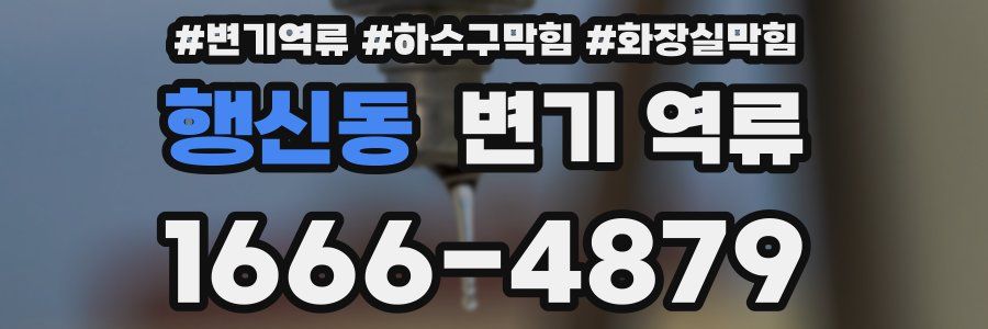 행신동 변기 역류