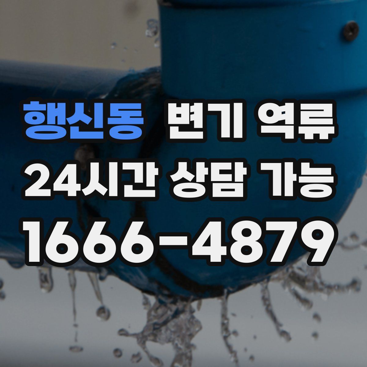 행신동 변기 역류