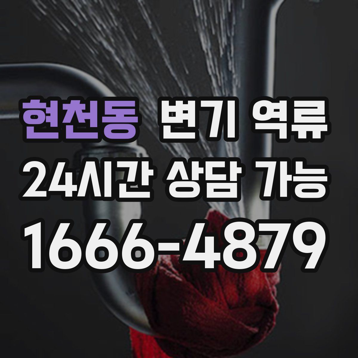 현천동 변기 역류