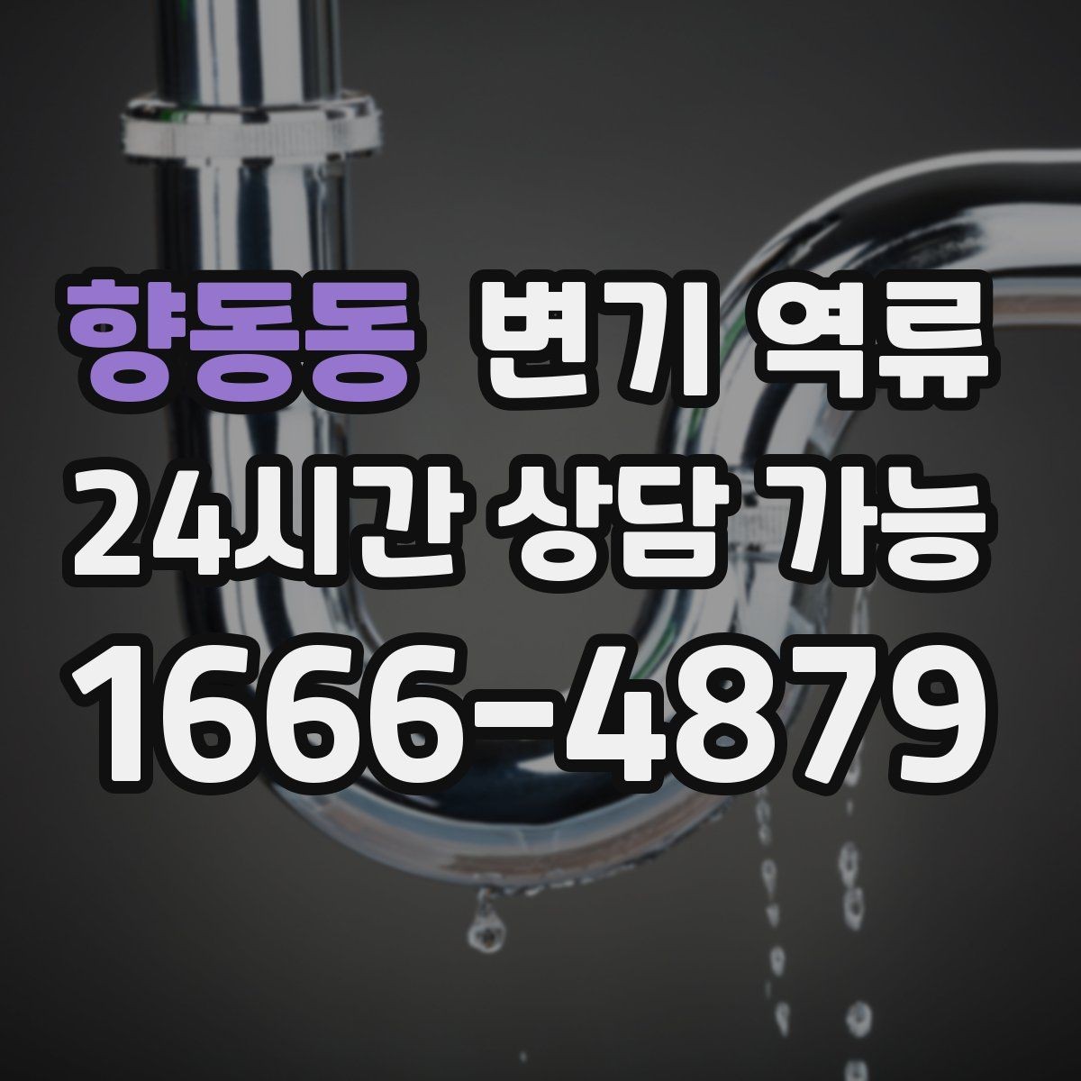 향동동 변기 역류 작업자 도착 전 현장에서 할 수 있는 준비