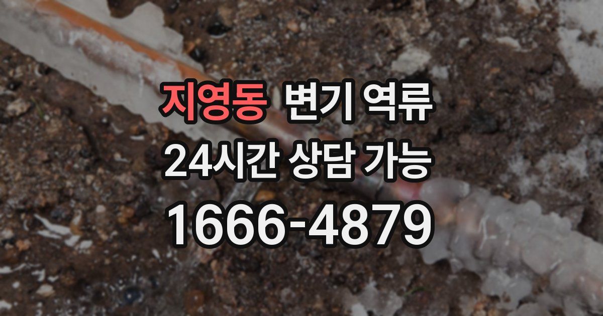 지영동 변기 역류