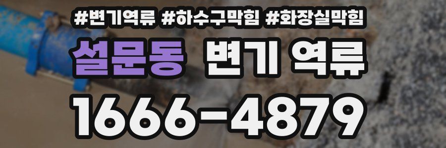 설문동 변기 역류