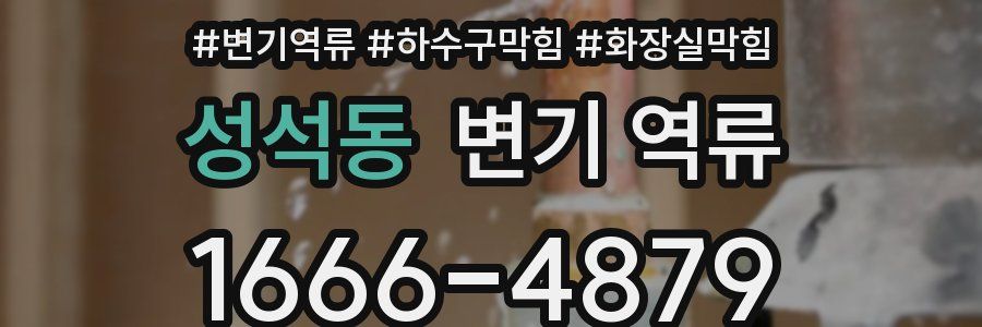 성석동 변기 역류