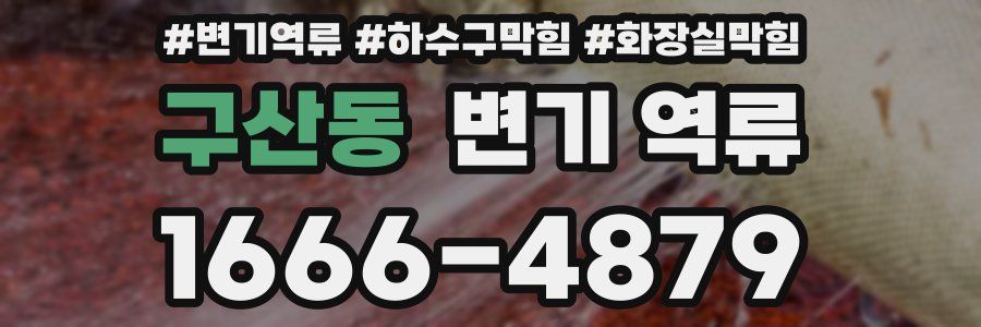 구산동 변기 역류