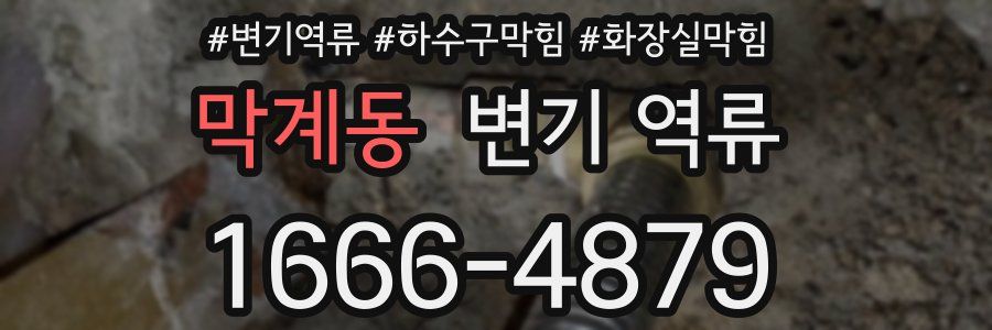 막계동 변기 역류