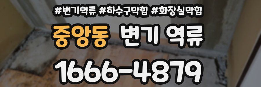 중앙동 변기 역류