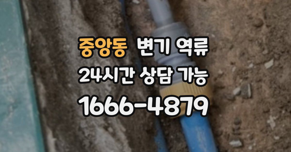 중앙동 변기 역류