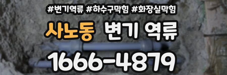 사노동 변기 역류