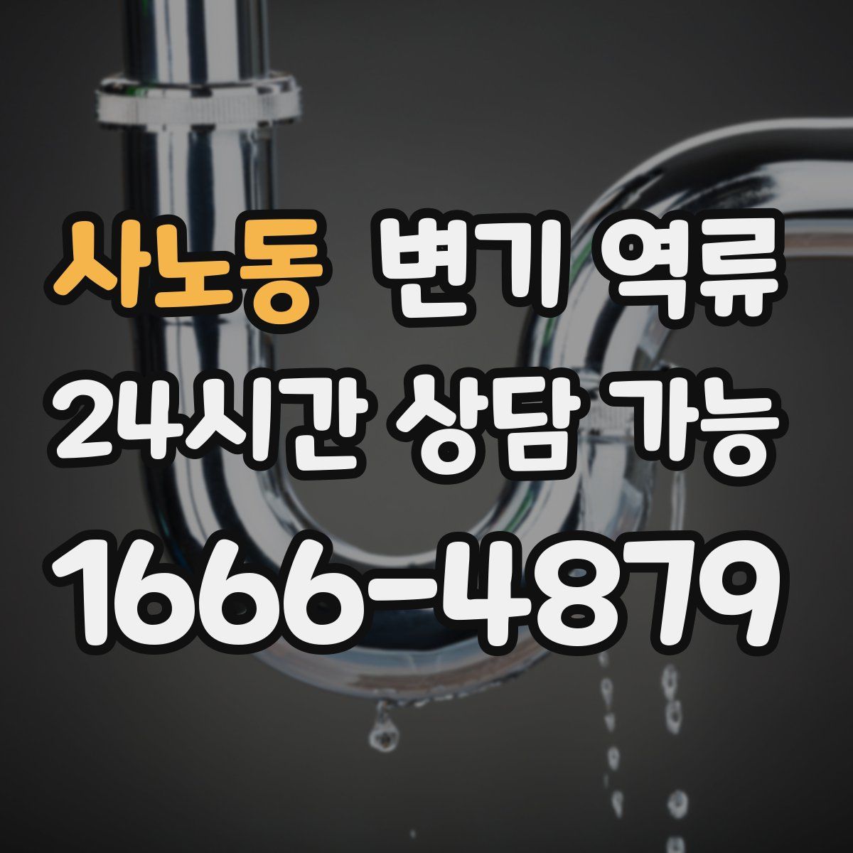 사노동 변기 역류