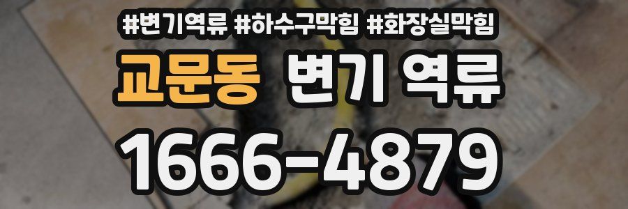교문동 변기 역류