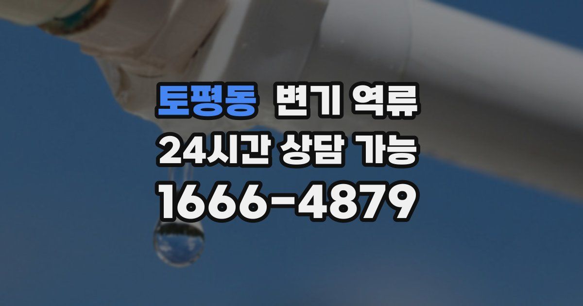 토평동 변기 역류