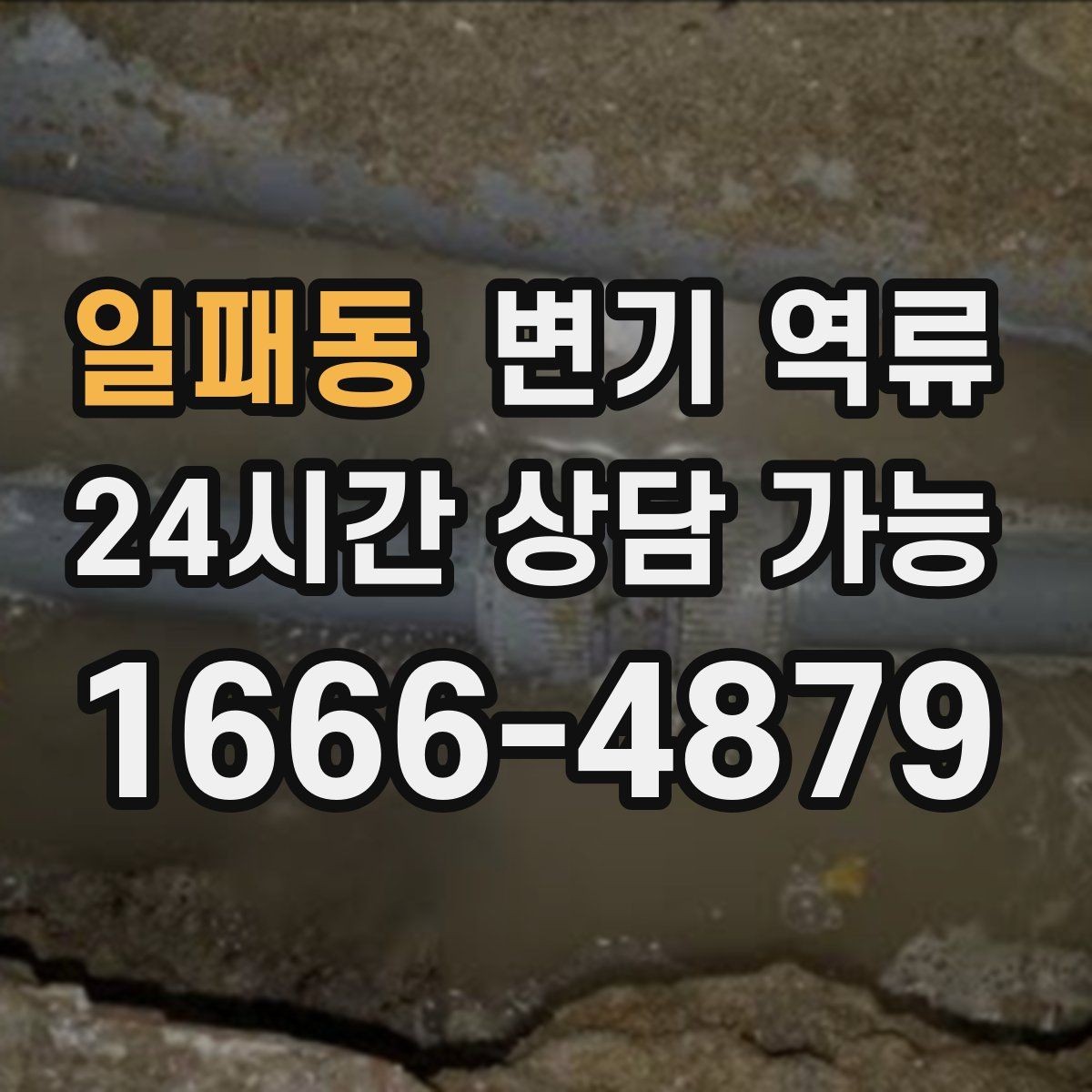 일패동 변기 역류 맨홀 쪽 문제가 의심될 때 나타나는 증상