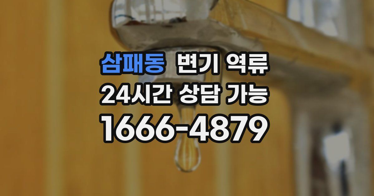 삼패동 변기 역류