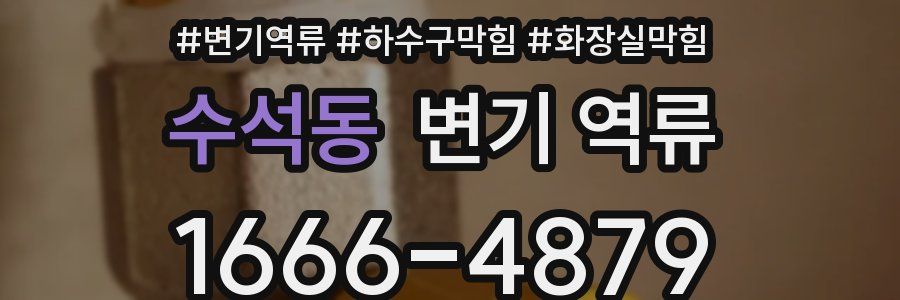 수석동 변기 역류