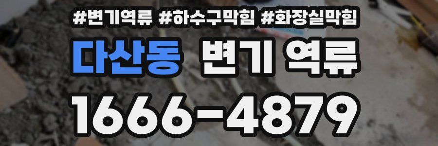 다산동 변기 역류