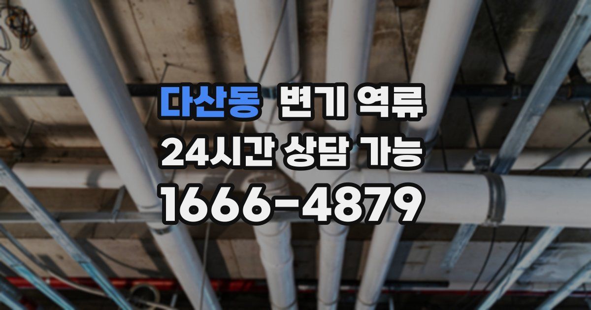 다산동 변기 역류