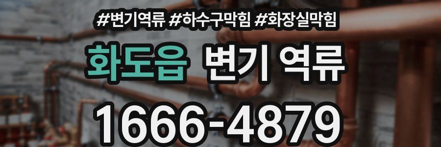 화도읍 변기 역류