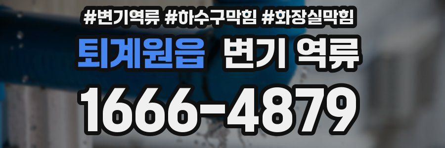 퇴계원읍 변기 역류