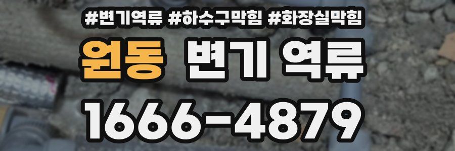 원동 변기 역류